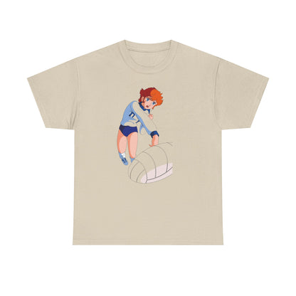 T-Shirt MILA Volleyball Anime Girl  — Cute Sporty Graphic Tee for Fans & Players