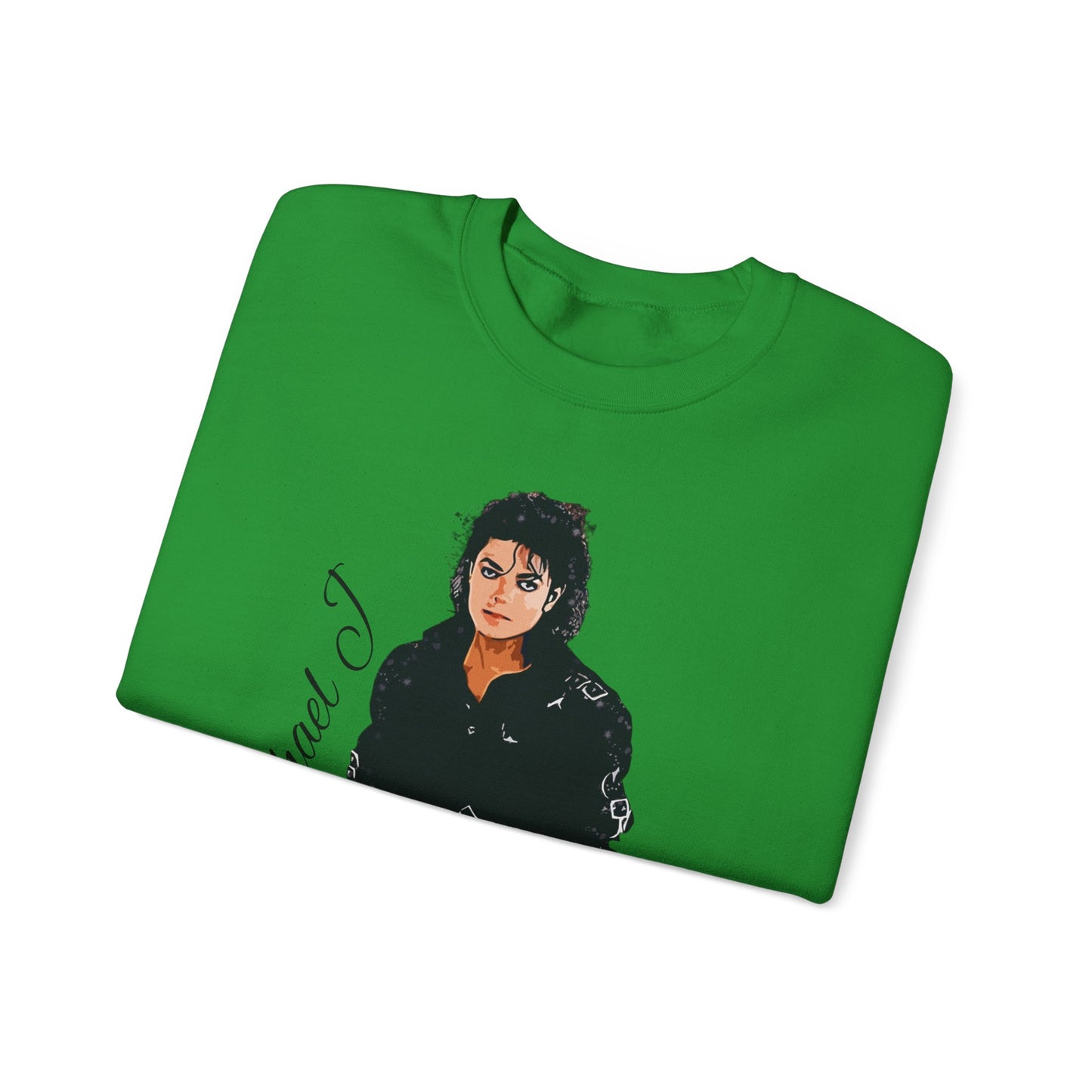 Felpa Michael J - Graphic Crewneck Sweatshirt — Retro Pop Icon Portrait
