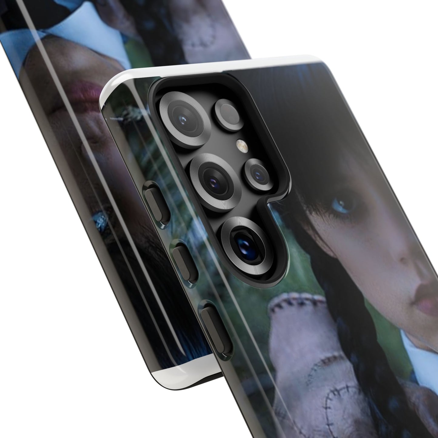 Mercoledì - Gothic Schoolgirl Phone Case — Dark Portrait Protective Tough Case