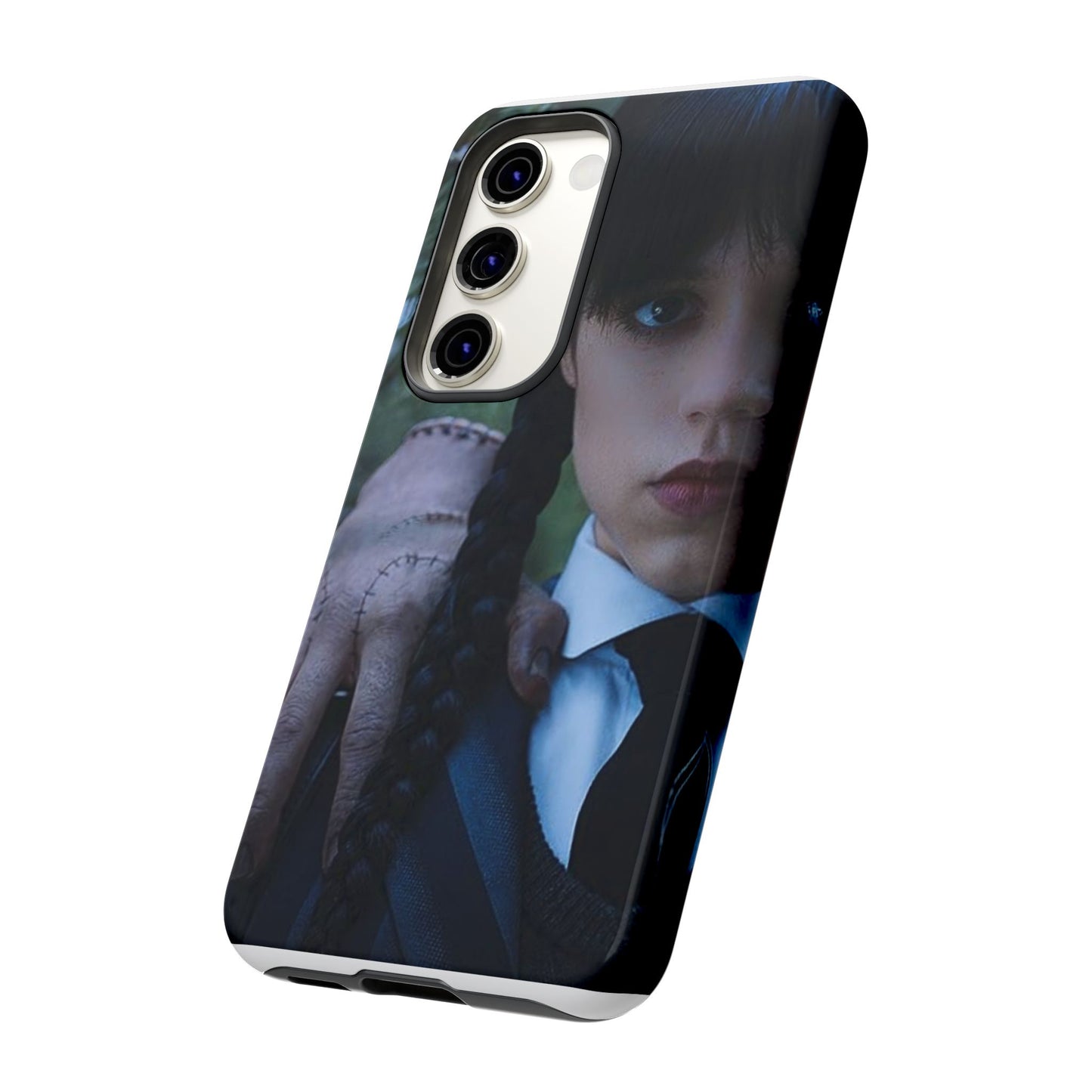 Mercoledì - Gothic Schoolgirl Phone Case — Dark Portrait Protective Tough Case