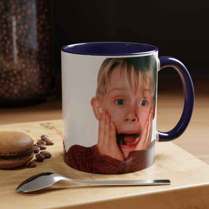 Tazza KEVIN - Home Alone Inspired Accent Coffee Mug — Funny Kid Surprise Face (11/15 oz)