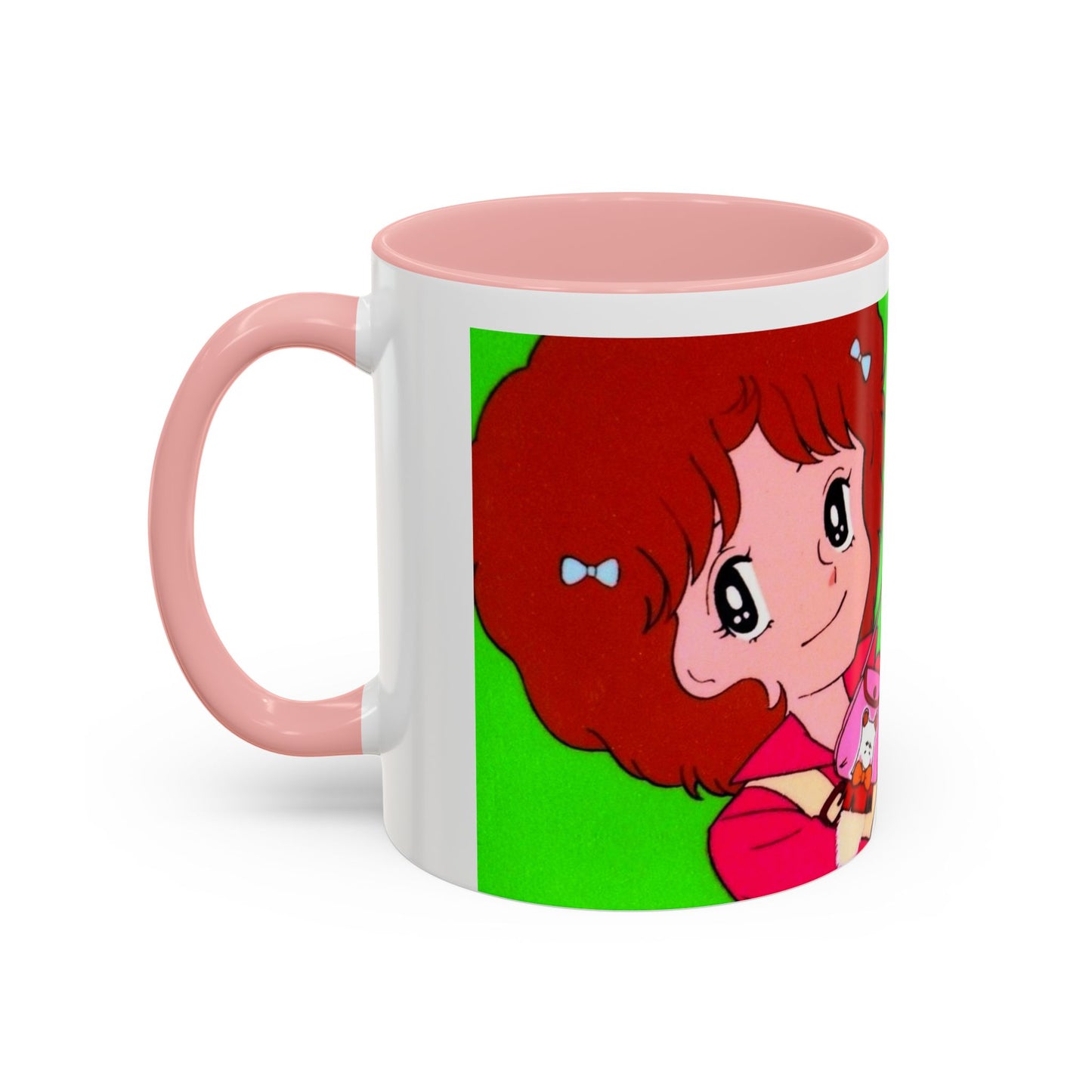 Spank tenero ribacuori Tazza — Whimsical Girl & Bunny Accent Coffee Mug