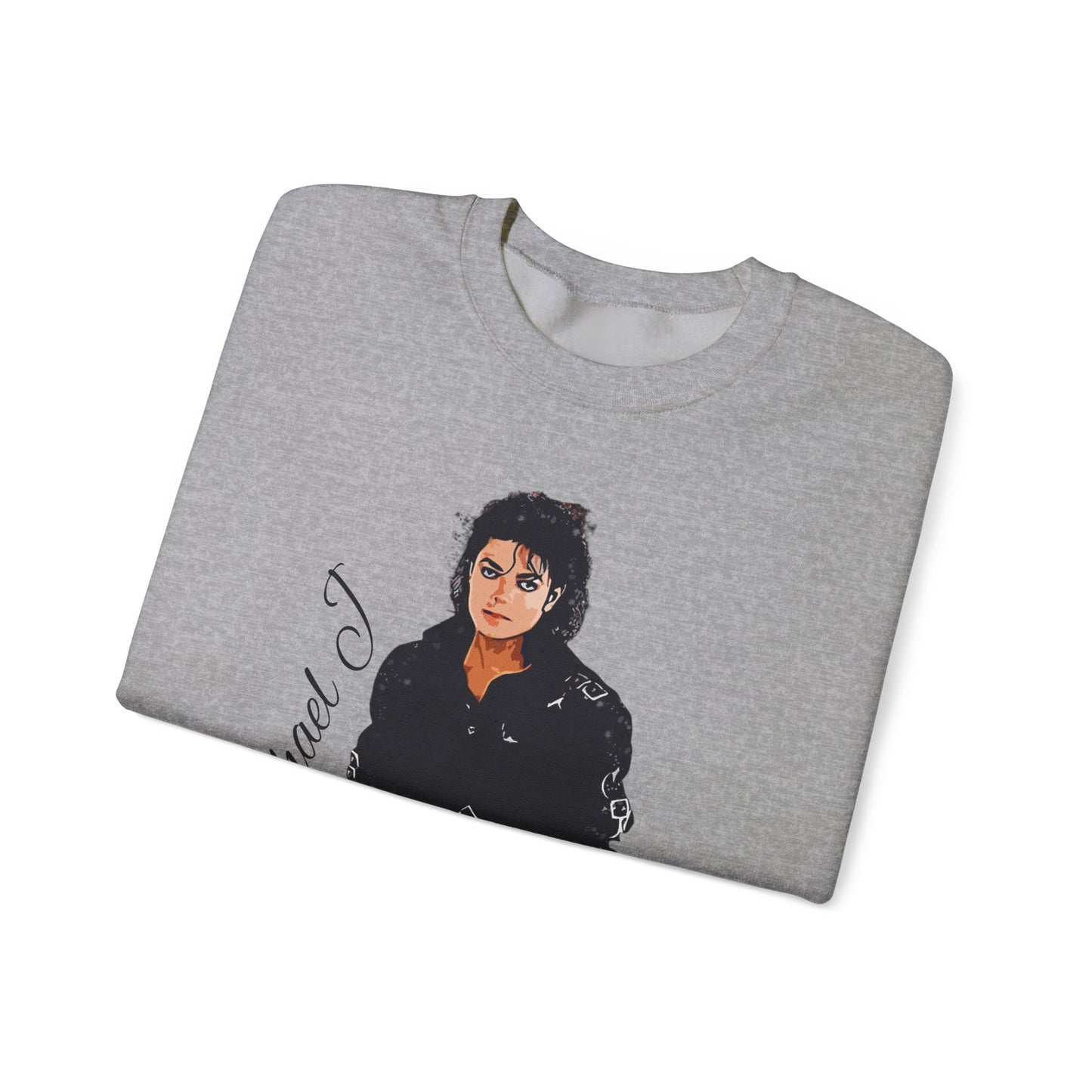 Felpa Michael J - Graphic Crewneck Sweatshirt — Retro Pop Icon Portrait