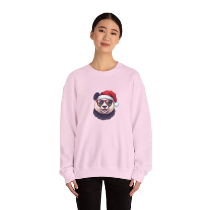 Felpa con buffo Panda natalizio Unisex | Regalo di Natale, Abbigliamento per le feste, Capi essenziali comodi, Girocollo unisex, Felpa carina