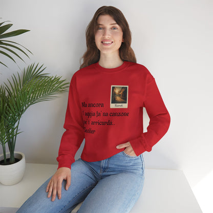 FELPA CIT.GEOLIER - Italian Lyric Crewneck Sweatshirt – "Ma ancora l’aggia fà' na canzone"