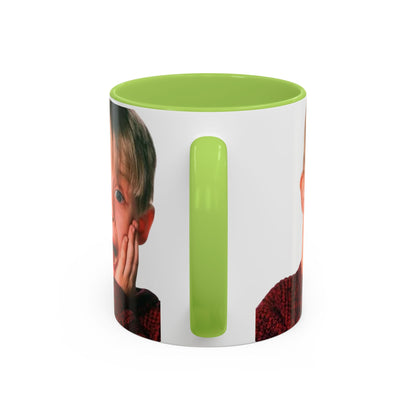 Tazza KEVIN - Home Alone Inspired Accent Coffee Mug — Funny Kid Surprise Face (11/15 oz)