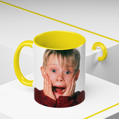 Tazza KEVIN - Home Alone Inspired Accent Coffee Mug — Funny Kid Surprise Face (11/15 oz)