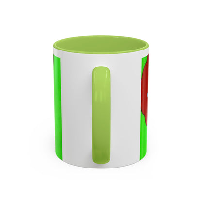 Spank tenero ribacuori Tazza — Whimsical Girl & Bunny Accent Coffee Mug