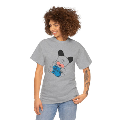 T-shirt Spank - Cute Crying Puppy Graphic Tee — Kawaii Cartoon Dog T-Shirt