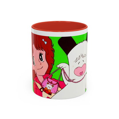 Spank tenero ribacuori Tazza — Whimsical Girl & Bunny Accent Coffee Mug