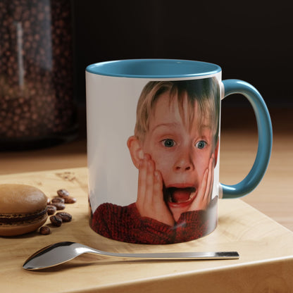 Tazza KEVIN - Home Alone Inspired Accent Coffee Mug — Funny Kid Surprise Face (11/15 oz)