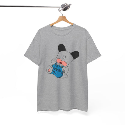 T-shirt Spank - Cute Crying Puppy Graphic Tee — Kawaii Cartoon Dog T-Shirt