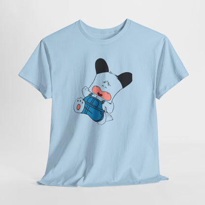 T-shirt Spank - Cute Crying Puppy Graphic Tee — Kawaii Cartoon Dog T-Shirt