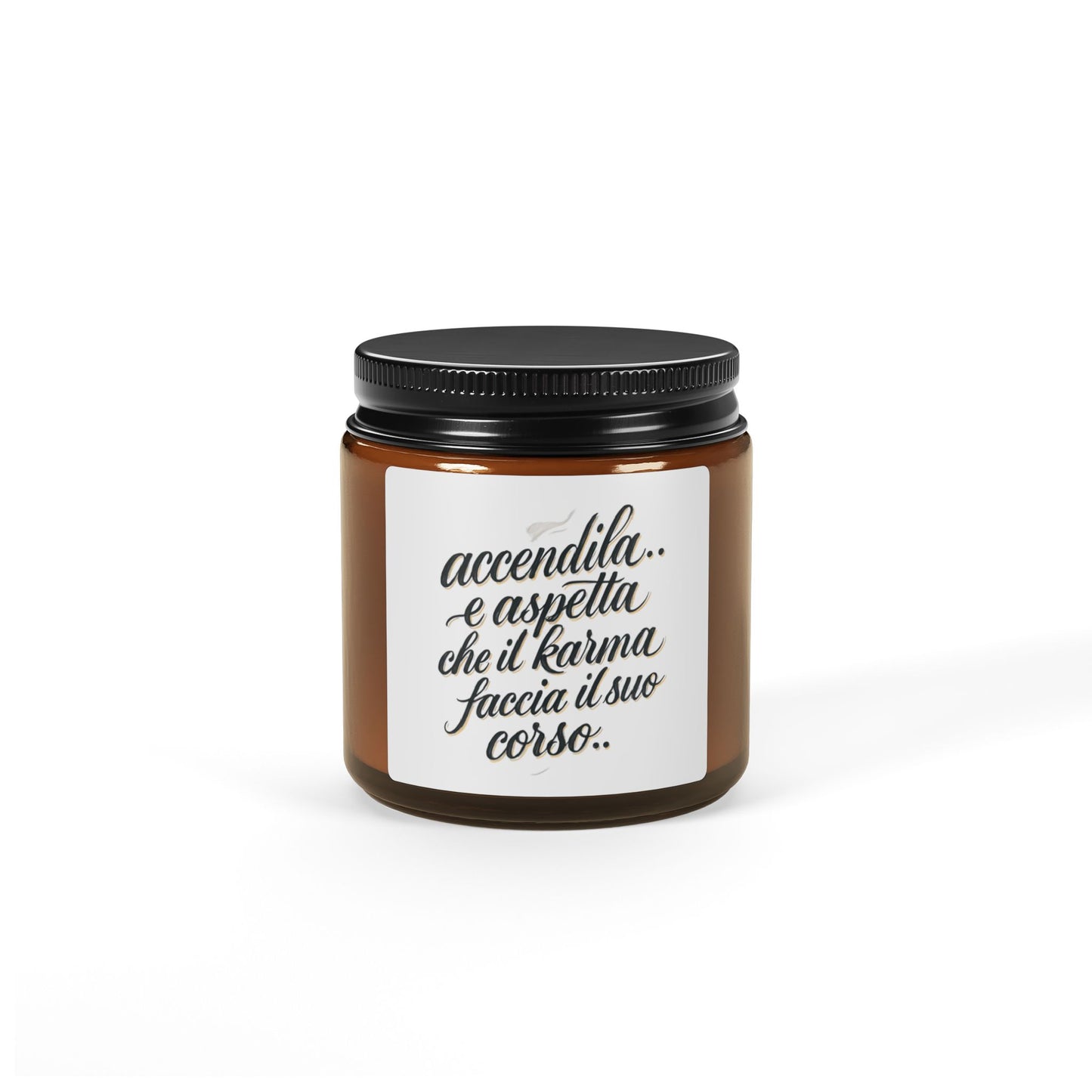 Candela profumata alla soia Karma, candela in barattolo di ambra, regalo di aromaterapia, decorazione rilassante, fragranza per la casa, essenziale per la meditazione