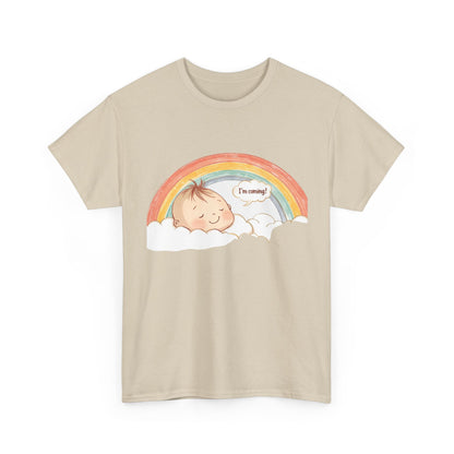 T-Shirt Premom Rainbow Baby I'M Coming