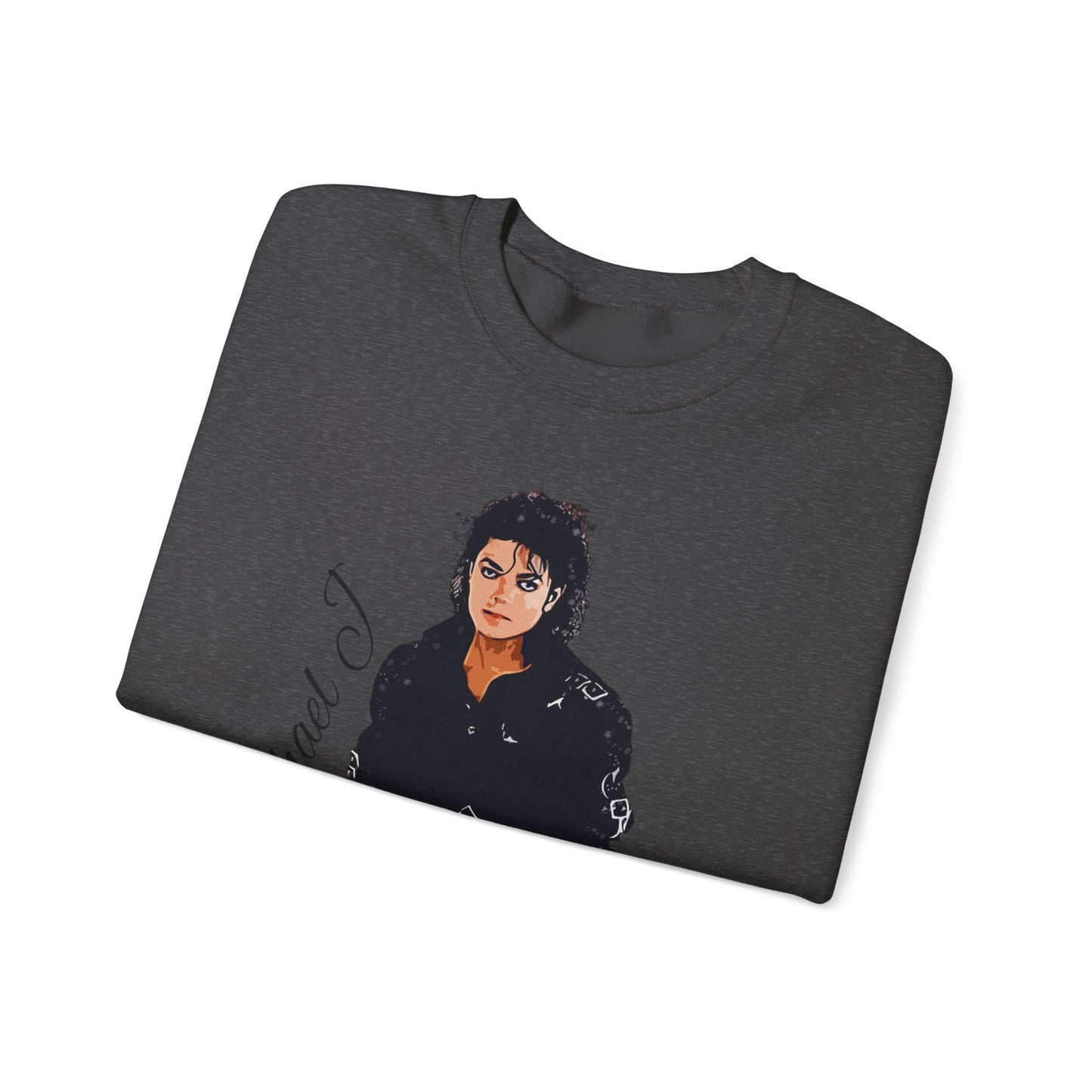 Felpa Michael J - Graphic Crewneck Sweatshirt — Retro Pop Icon Portrait