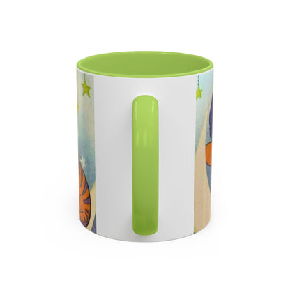 Tazza Kiss me Licia-Kawaii Girl & Cat Accent Coffee Mug – Cute Anime Retro Illustration (11/15oz)