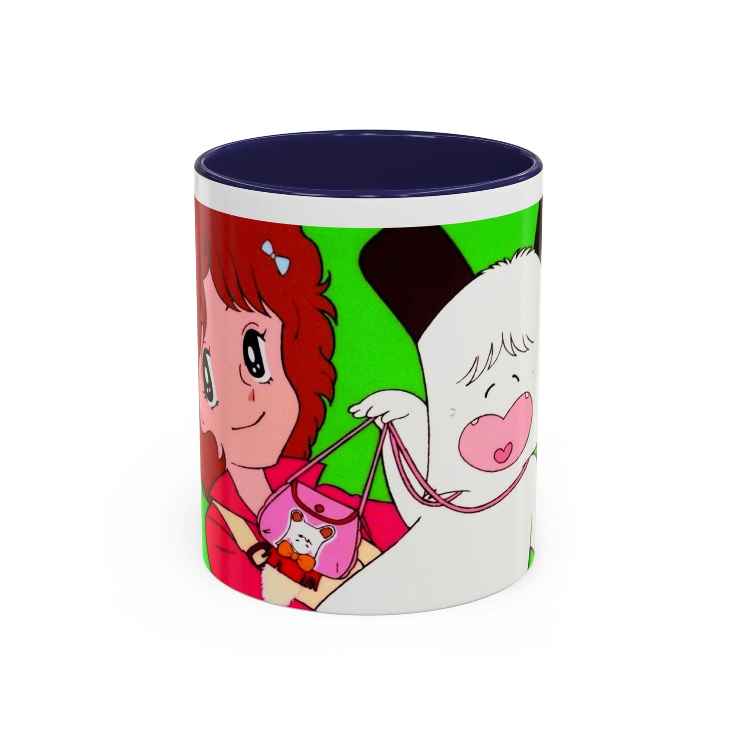 Spank tenero ribacuori Tazza — Whimsical Girl & Bunny Accent Coffee Mug