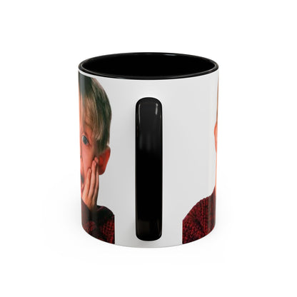 Tazza KEVIN - Home Alone Inspired Accent Coffee Mug — Funny Kid Surprise Face (11/15 oz)