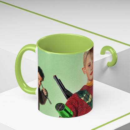 Tazza Mamma ho perso l'aereo -Home Alone Movie Mug — Macaulay Culkin Kevin & Wet Bandits Holiday Coffee Mug (11/15oz)