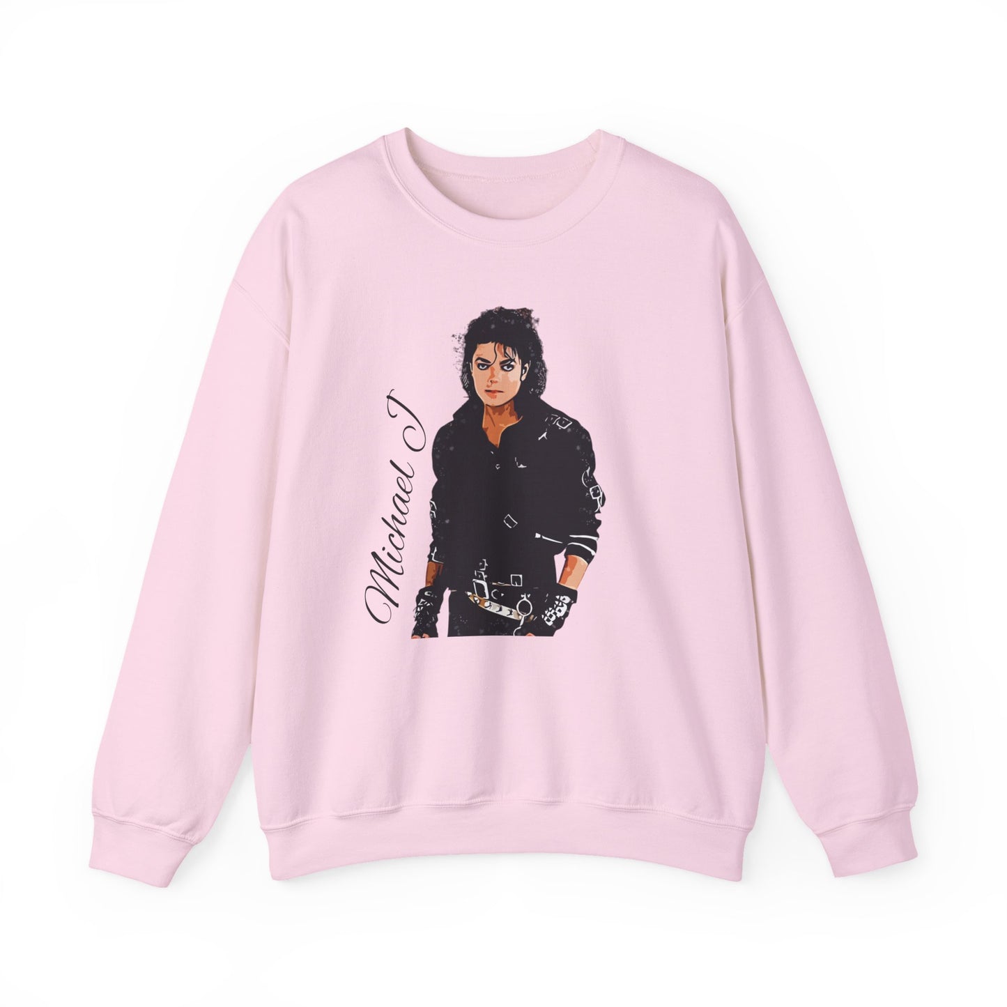 Felpa Michael J - Graphic Crewneck Sweatshirt — Retro Pop Icon Portrait