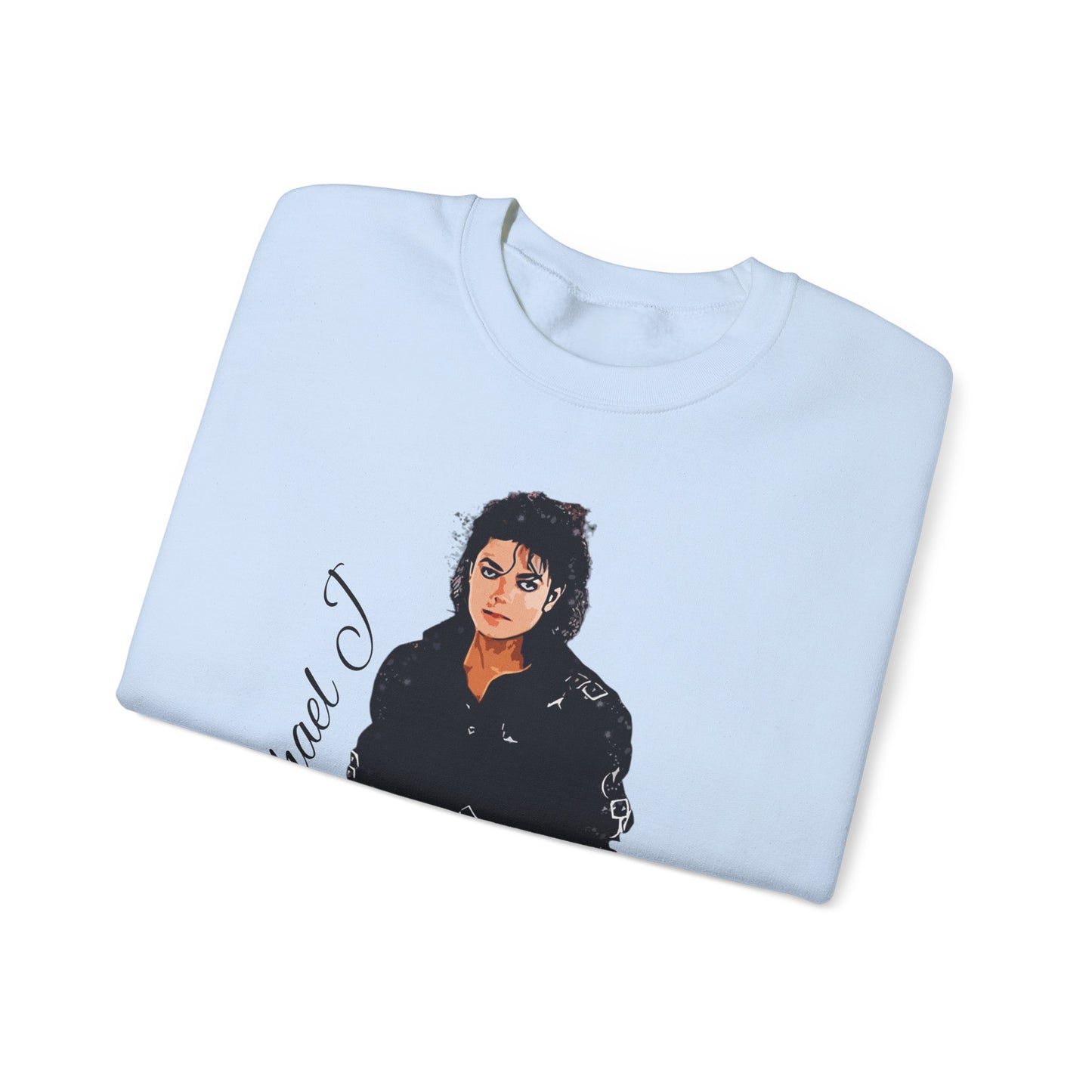 Felpa Michael J - Graphic Crewneck Sweatshirt — Retro Pop Icon Portrait