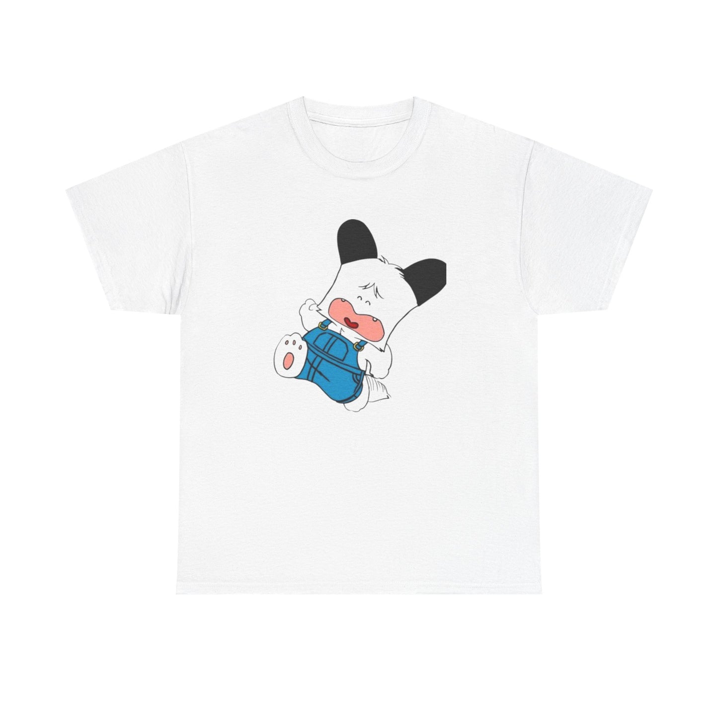 T-shirt Spank - Cute Crying Puppy Graphic Tee — Kawaii Cartoon Dog T-Shirt