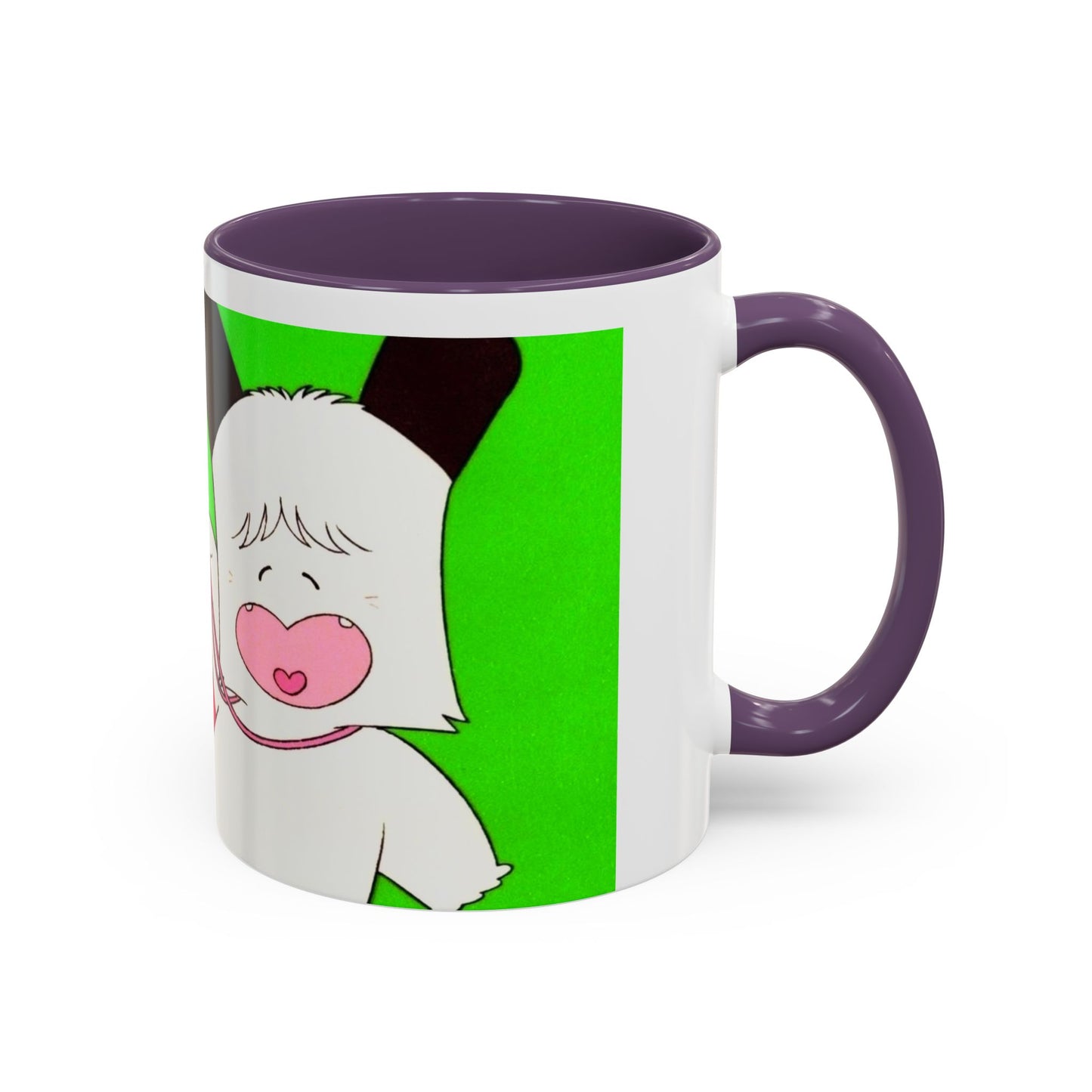 Spank tenero ribacuori Tazza — Whimsical Girl & Bunny Accent Coffee Mug