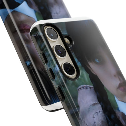 Mercoledì - Gothic Schoolgirl Phone Case — Dark Portrait Protective Tough Case