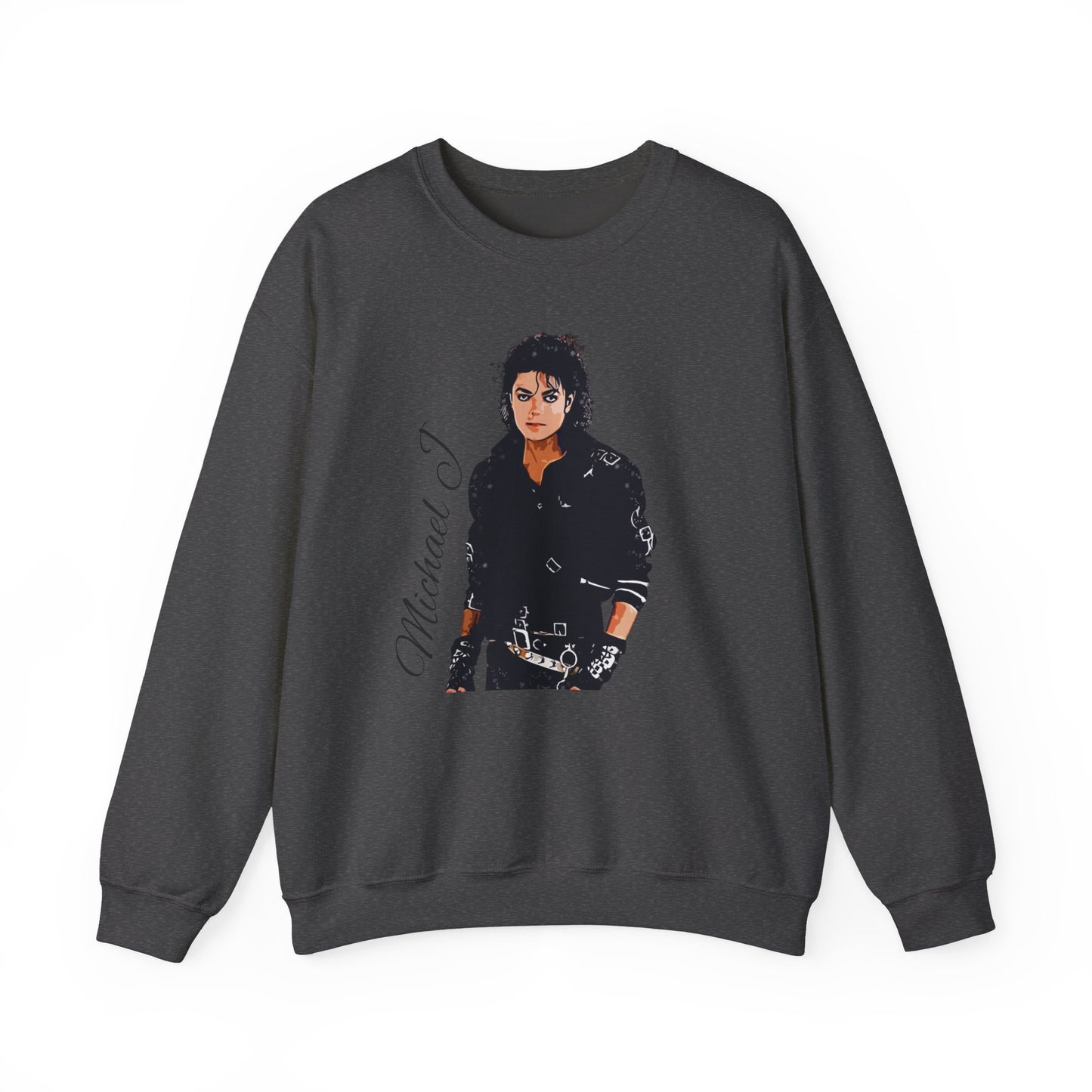 Felpa Michael J - Graphic Crewneck Sweatshirt — Retro Pop Icon Portrait
