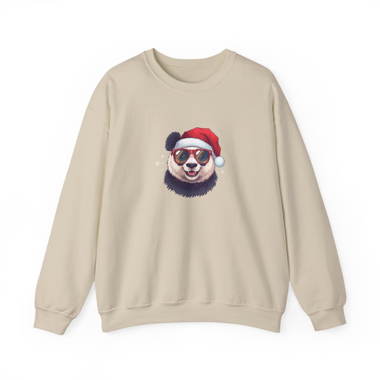 Felpa con buffo Panda natalizio Unisex | Regalo di Natale, Abbigliamento per le feste, Capi essenziali comodi, Girocollo unisex, Felpa carina