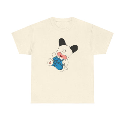 T-shirt Spank - Cute Crying Puppy Graphic Tee — Kawaii Cartoon Dog T-Shirt