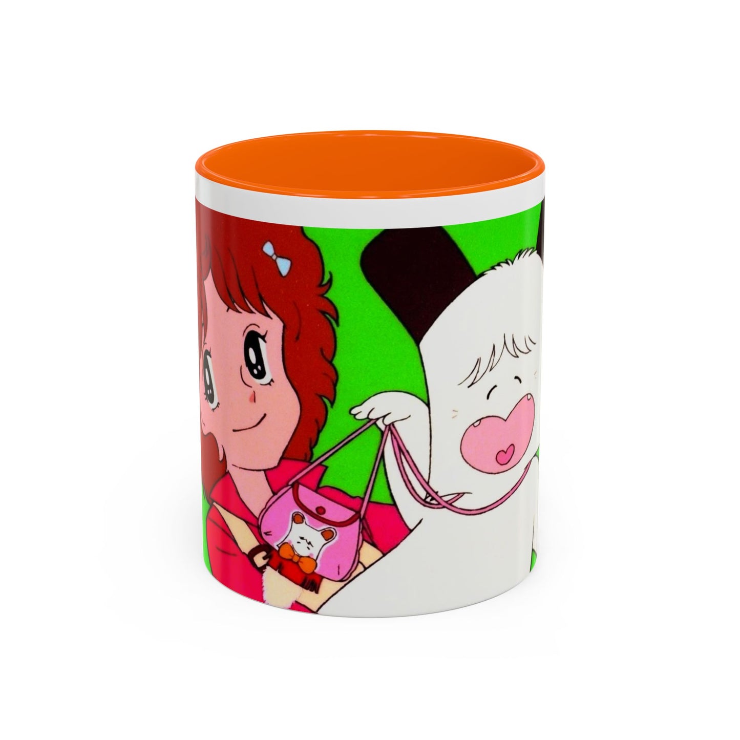 Spank tenero ribacuori Tazza — Whimsical Girl & Bunny Accent Coffee Mug