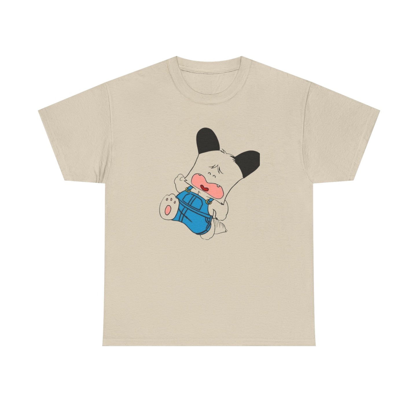 T-shirt Spank - Cute Crying Puppy Graphic Tee — Kawaii Cartoon Dog T-Shirt