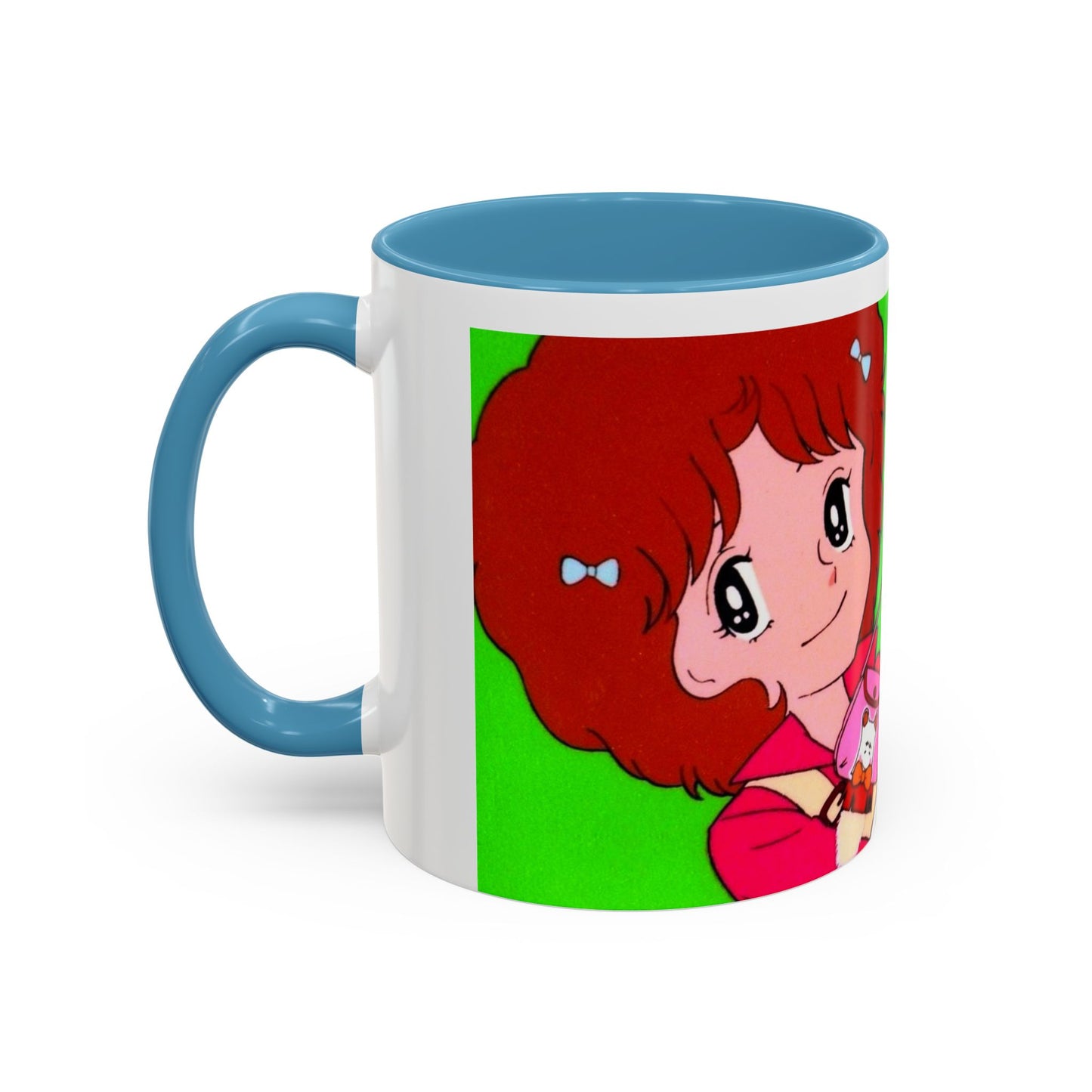 Spank tenero ribacuori Tazza — Whimsical Girl & Bunny Accent Coffee Mug