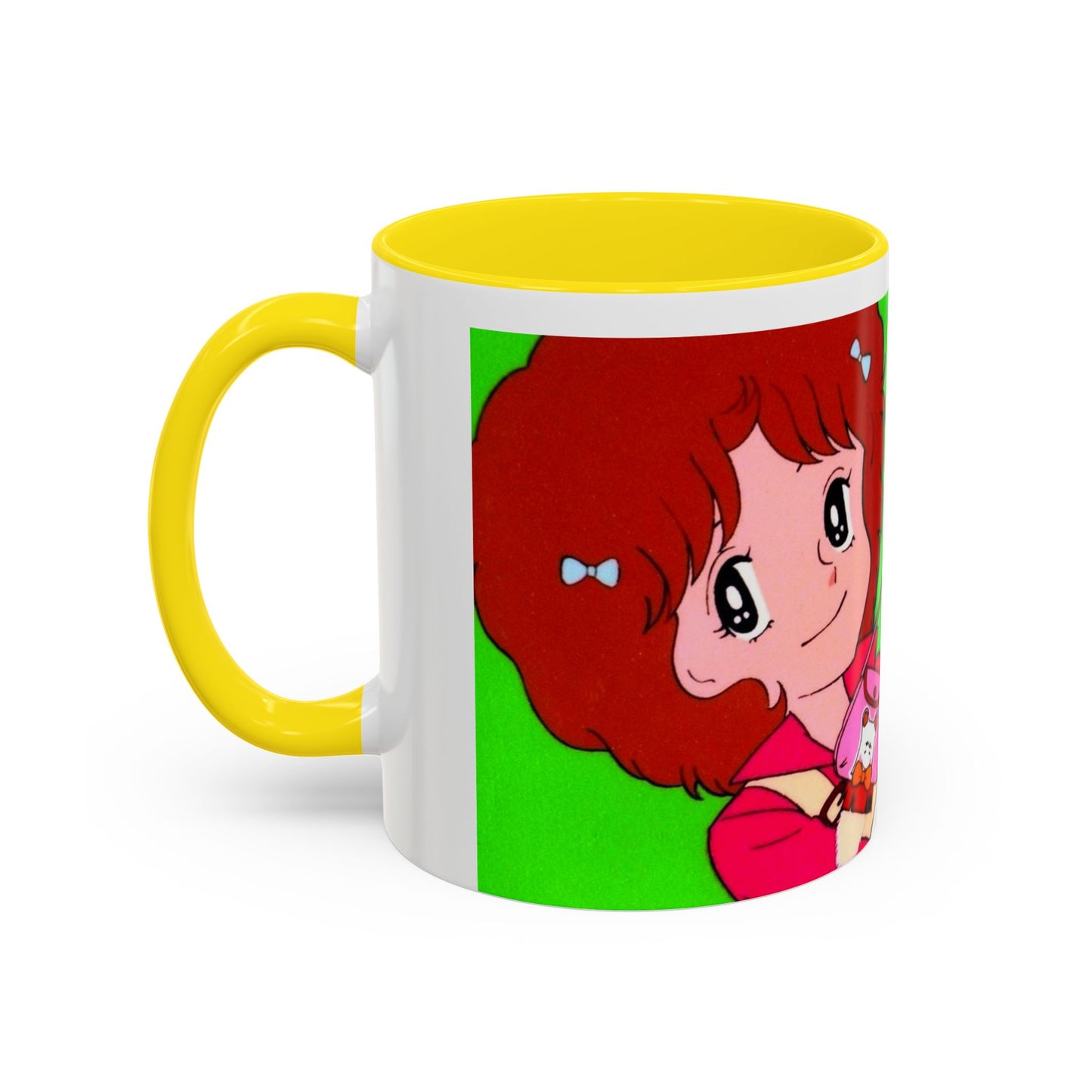Spank tenero ribacuori Tazza — Whimsical Girl & Bunny Accent Coffee Mug