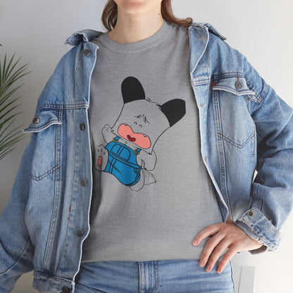 T-shirt Spank - Cute Crying Puppy Graphic Tee — Kawaii Cartoon Dog T-Shirt