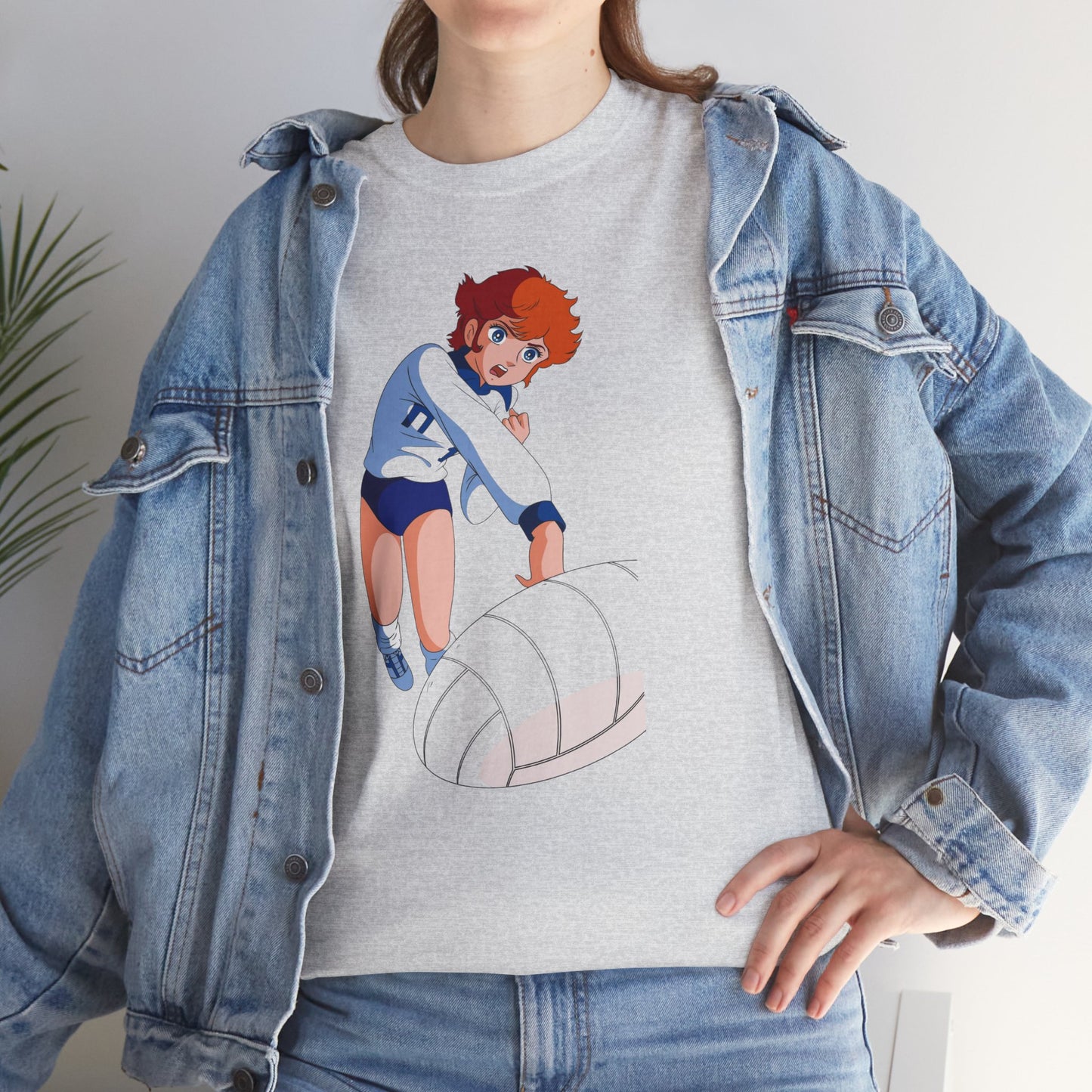 T-Shirt MILA Volleyball Anime Girl  — Cute Sporty Graphic Tee for Fans & Players