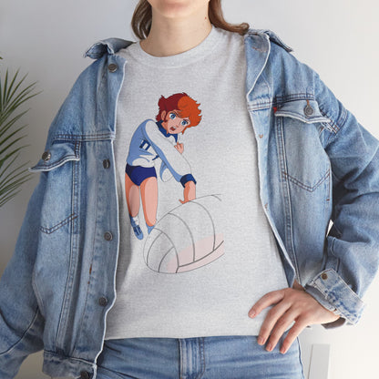 T-Shirt MILA Volleyball Anime Girl  — Cute Sporty Graphic Tee for Fans & Players