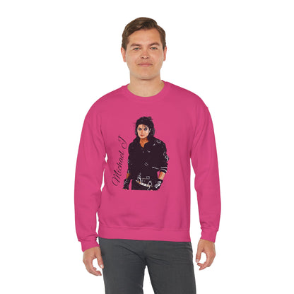 Felpa Michael J - Graphic Crewneck Sweatshirt — Retro Pop Icon Portrait