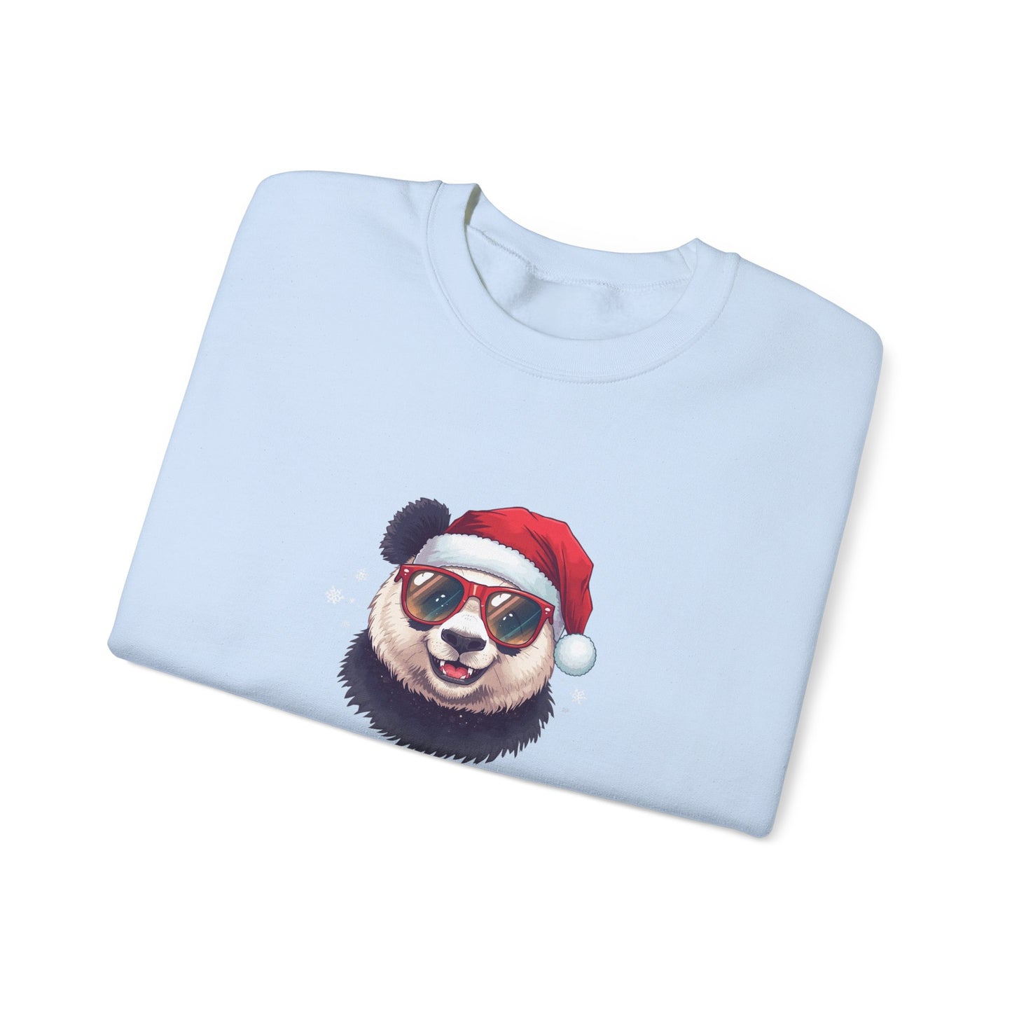 Felpa con buffo Panda natalizio Unisex | Regalo di Natale, Abbigliamento per le feste, Capi essenziali comodi, Girocollo unisex, Felpa carina