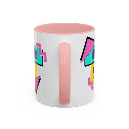 Tazza "I Love The 90s" Accent Coffee Mug — Retro 90s Nostalgia Ceramic Mug