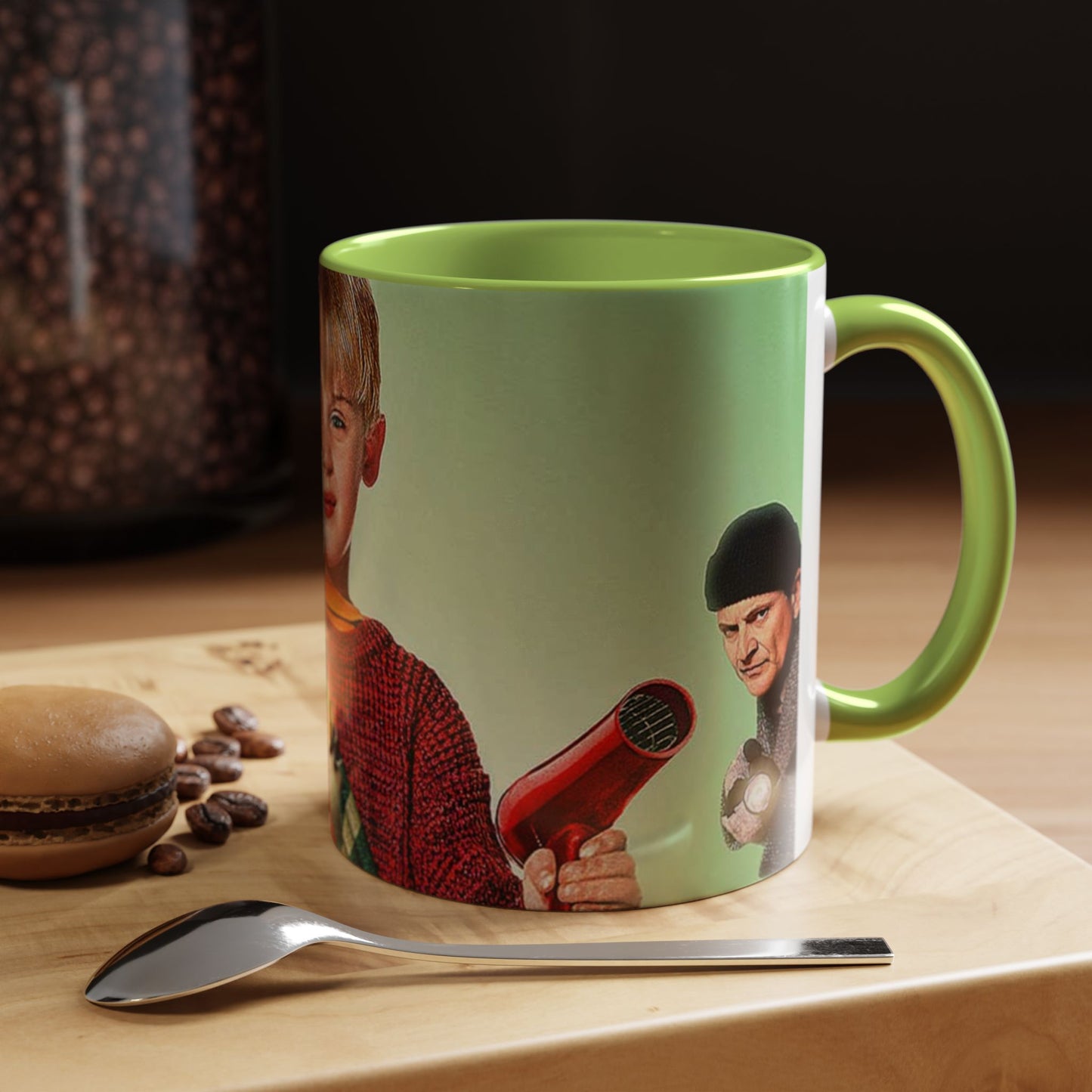 Tazza Mamma ho perso l'aereo -Home Alone Movie Mug — Macaulay Culkin Kevin & Wet Bandits Holiday Coffee Mug (11/15oz)