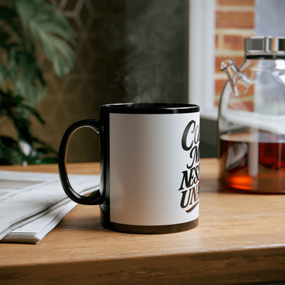 TAZZA DA CAFFE' Black Mug - "Come Me NessUna"
