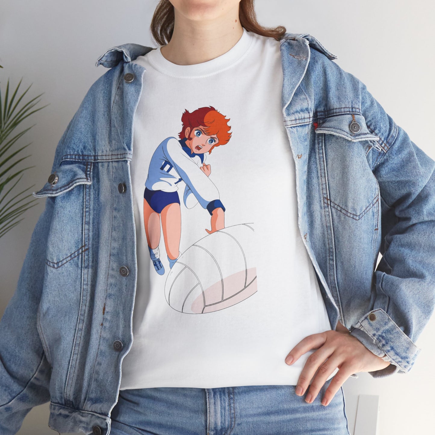 T-Shirt MILA Volleyball Anime Girl  — Cute Sporty Graphic Tee for Fans & Players