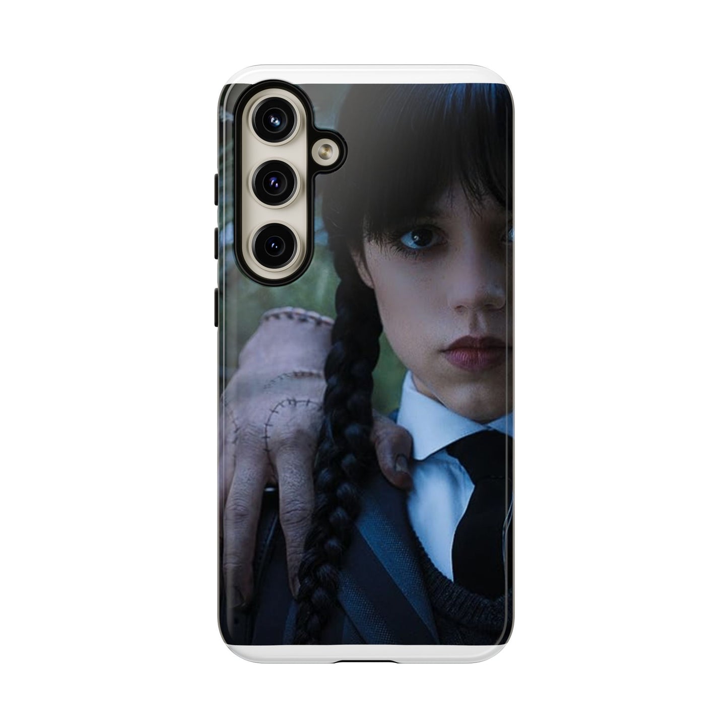 Mercoledì - Gothic Schoolgirl Phone Case — Dark Portrait Protective Tough Case