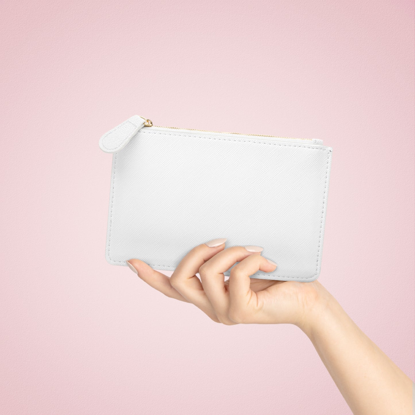 MINI BAG PERSONALIZZATA Mini Clutch — 'Valentina' Script Initial V Cosmetic Bag