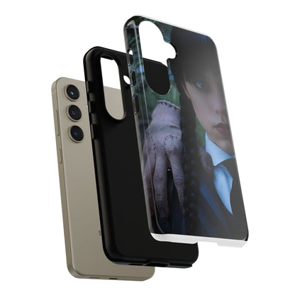 Mercoledì - Gothic Schoolgirl Phone Case — Dark Portrait Protective Tough Case