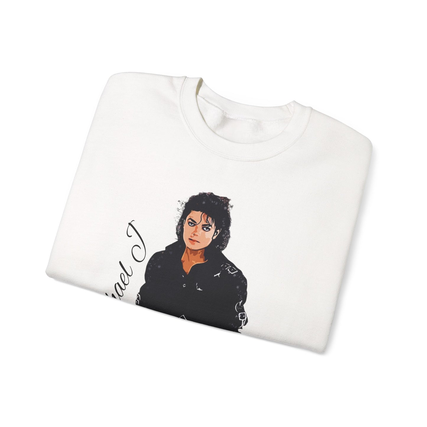 Felpa Michael J - Graphic Crewneck Sweatshirt — Retro Pop Icon Portrait