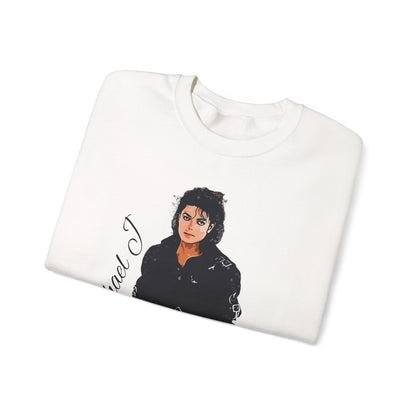 Felpa Michael J - Graphic Crewneck Sweatshirt — Retro Pop Icon Portrait